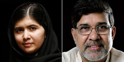 Malala Yousafzai i Kailash Satyarthi. (Foto: Reuters / kailashsatyarthi.net) 